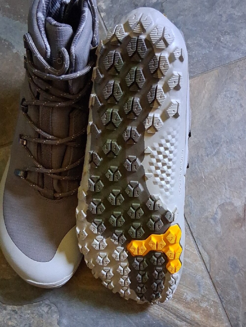 Vivo Barefoot Grey Lace-Up High-Top Boots - Picture 4 of 5